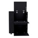 DEPOT E-SHOP Tully Bar Cart Two Pull-Down Door Cabinets and Two Open Shelves,Black Default -DTYStore