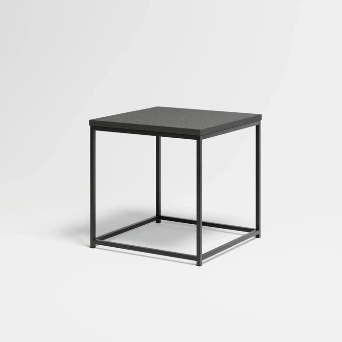 DTY Signature Hugo Steel Frame Side Table with Granite Top -DTYStore