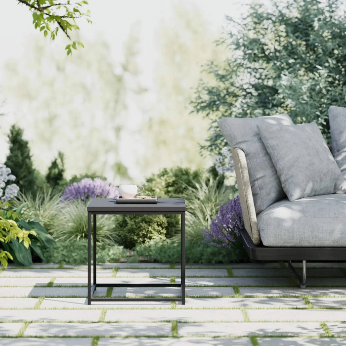 DTY Signature Hugo Steel Frame Side Table with Granite Top -DTYStore