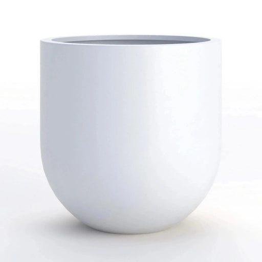 DTY Signature Mount Antero 1-piece Fiberstone Bullet Planter Large White -DTYStore