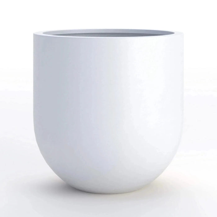 DTY Signature Mount Antero 1-piece Fiberstone Bullet Planter Large White -DTYStore