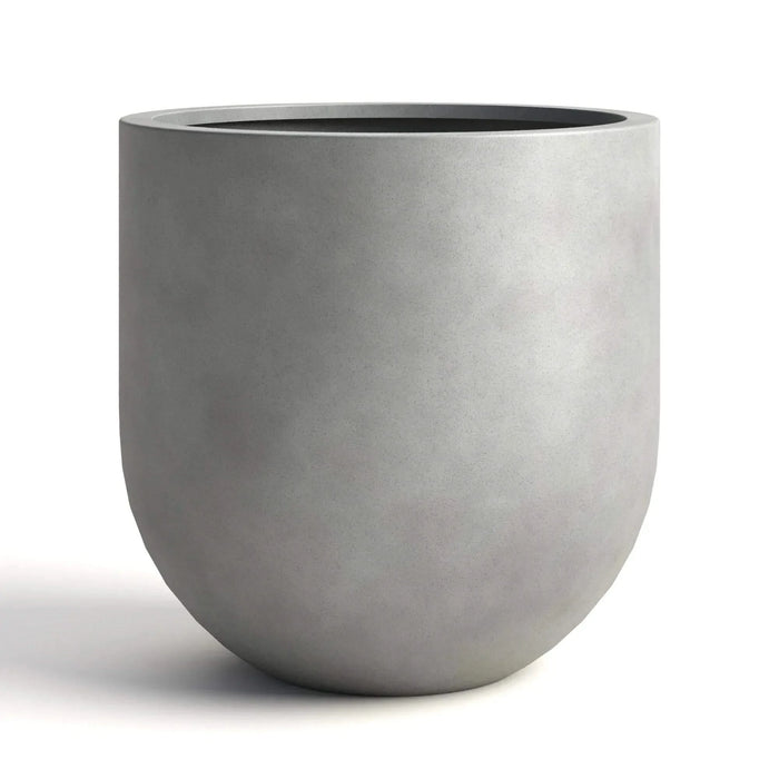 DTY Signature Mount Antero 1-piece Fiberstone Bullet Planter Large White -DTYStore