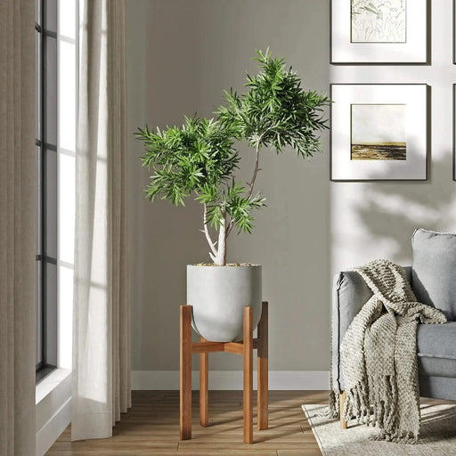 DTY Signature Mount Antero 1-piece Fiberstone Bullet Planter Large Black -DTYStore