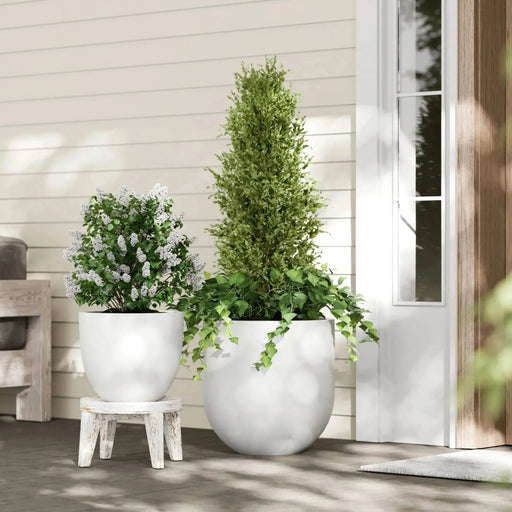 DTY Signature Mount Antero 1-piece Fiberstone Bullet Planter Large Black -DTYStore