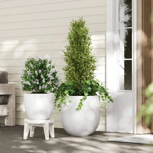 DTY Signature Mount Antero 1-piece Fiberstone Bullet Planter Large Black -DTYStore