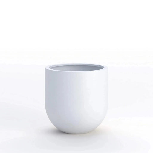 DTY Signature Mount Antero 1-piece Fiberstone Bullet Planter Small White -DTYStore