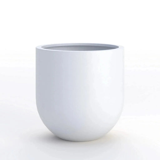 DTY Signature Mount Antero 1-piece Fiberstone Bullet Planter Medium White -DTYStore