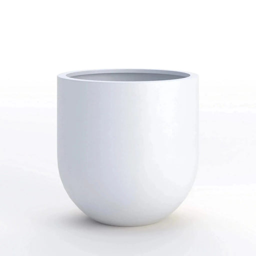 DTY Signature Mount Antero 1-piece Fiberstone Bullet Planter Medium White -DTYStore