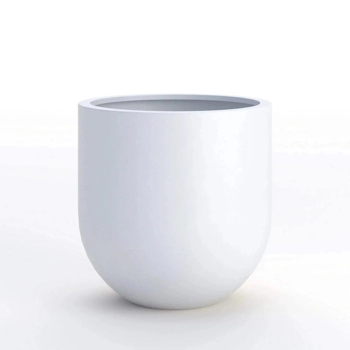 DTY Signature Mount Antero 1-piece Fiberstone Bullet Planter Medium White -DTYStore