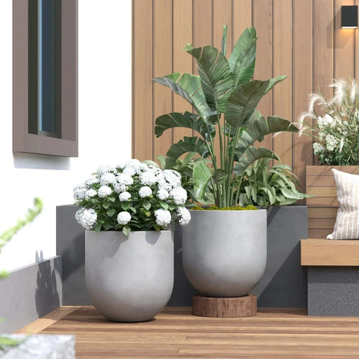 DTY Signature Mount Antero 1-piece Fiberstone Bullet Planter Large Black -DTYStore