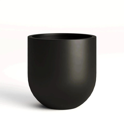 DTY Signature Mount Antero 1-piece Fiberstone Bullet Planter Medium Black -DTYStore