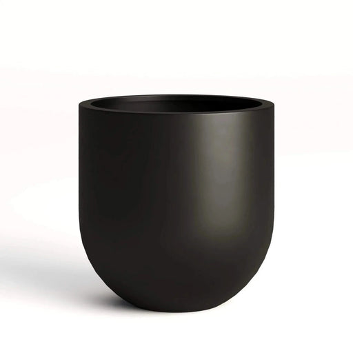 DTY Signature Mount Antero 1-piece Fiberstone Bullet Planter Medium Black -DTYStore
