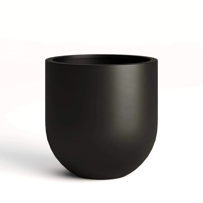 DTY Signature Mount Antero 1-piece Fiberstone Bullet Planter Medium Black -DTYStore