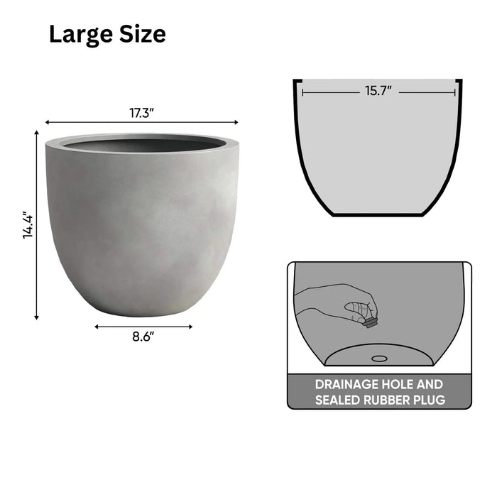 DTY Signature Mount Belford 1-piece Fiberstone Planter -DTYStore