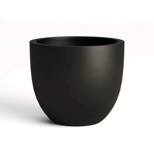 DTY Signature Mount Belford 1-piece Fiberstone Planter Large Black -DTYStore