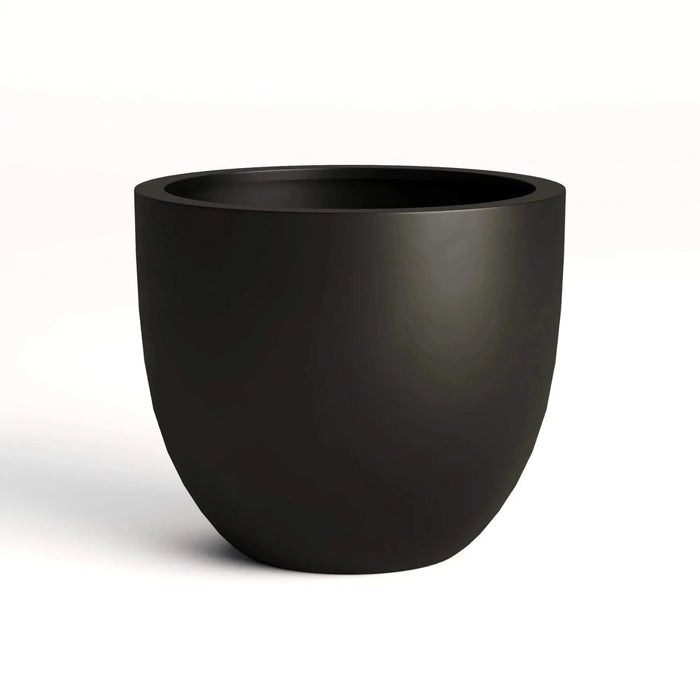 DTY Signature Mount Belford 1-piece Fiberstone Planter Large Black -DTYStore