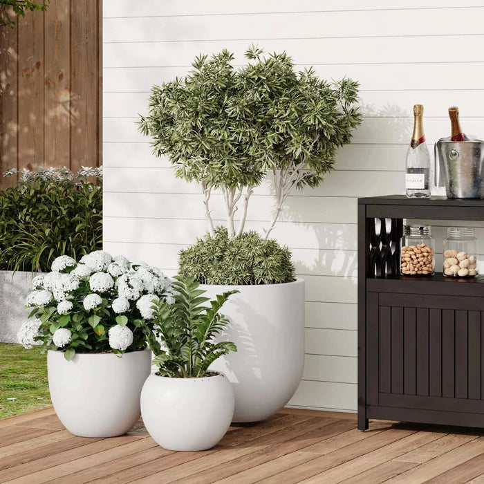 DTY Signature Mount Belford 1-piece Fiberstone Planter -DTYStore