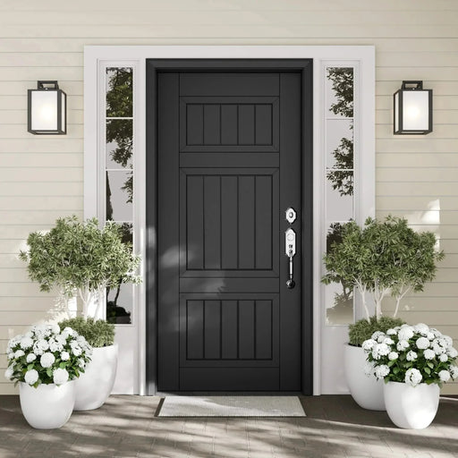 DTY Signature Mount Belford 1-piece Fiberstone Planter Small Black -DTYStore