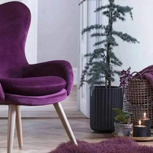 DTY Signature Mount Elbert 1-piece Fluted Fiberstone Planter White -DTYStore