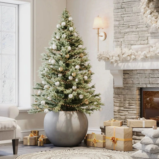 DTY Signature Mount Sherman 1-piece Fiberstone Planter Small Gray -DTYStore