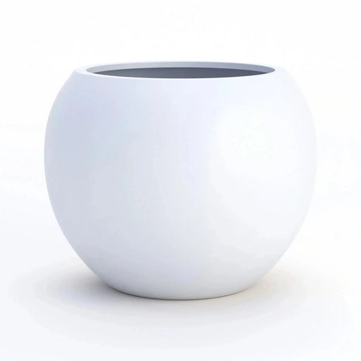 DTY Signature Mount Sherman 1-piece Fiberstone Planter Large White -DTYStore