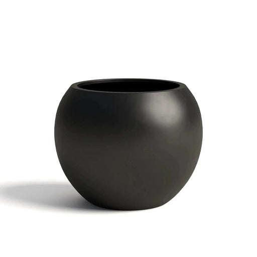 DTY Signature Mount Sherman 1-piece Fiberstone Planter Medium Black -DTYStore