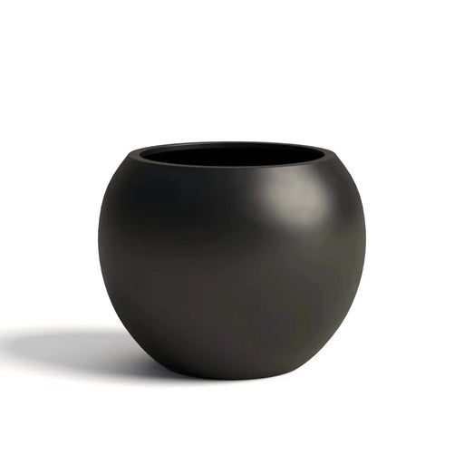 DTY Signature Mount Sherman 1-piece Fiberstone Planter Medium Black -DTYStore