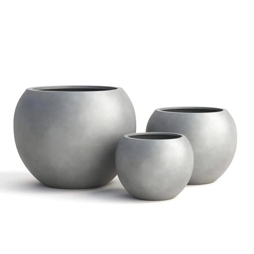 DTY Signature Mount Sherman 1-piece Fiberstone Planter Small Gray -DTYStore