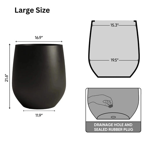 DTY Signature Mount Wilson 1-piece Fiberstone Planter -DTYStore