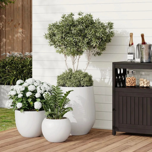 DTY Signature Mount Wilson 1-piece Fiberstone Planter -DTYStore