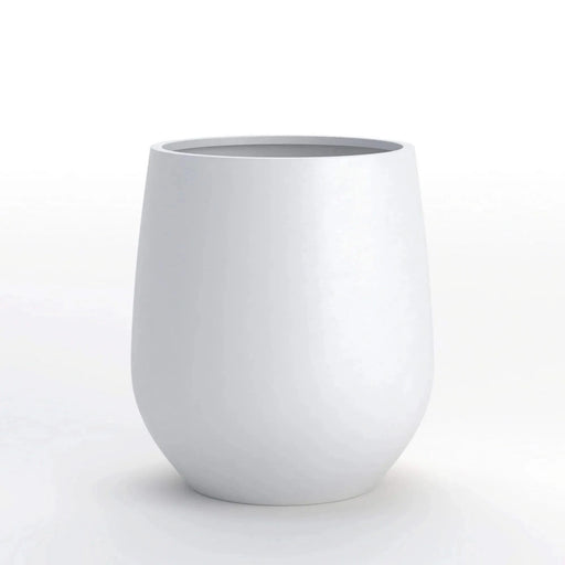 DTY Signature Mount Wilson 1-piece Fiberstone Planter Medium White -DTYStore