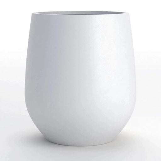DTY Signature Mount Wilson 1-piece Fiberstone Planter Large White -DTYStore