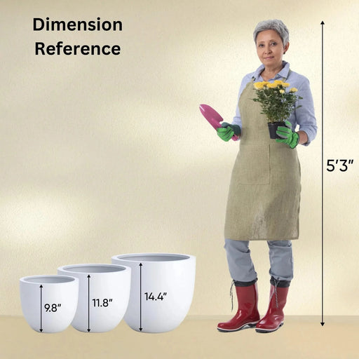 DTY Signature Mount Wilson 1-piece Fiberstone Planter -DTYStore