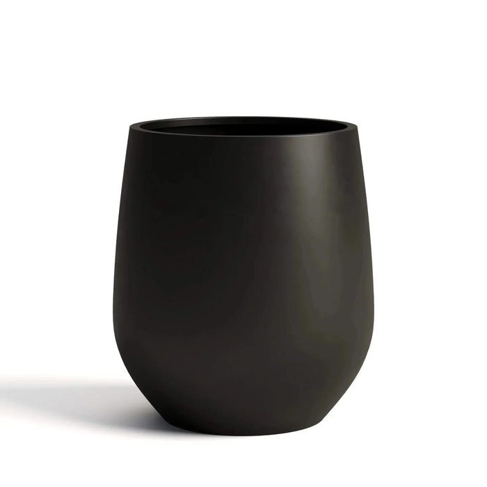 DTY Signature Mount Wilson 1-piece Fiberstone Planter Medium Black -DTYStore