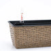 DTY Signature Set of 2 CATLEZA Rectangular Wicker Planters -DTYStore