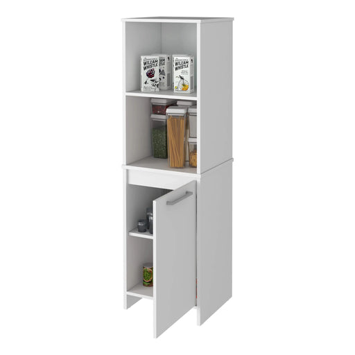 Danforth Pantry Cabinet, Single Door Cabinet, Four Shelves Default -DTYStore