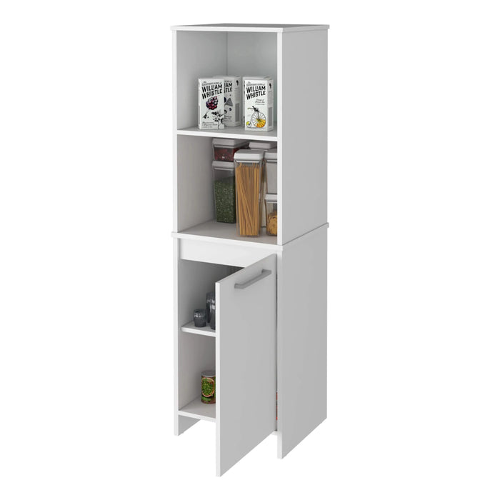 Danforth Pantry Cabinet, Single Door Cabinet, Four Shelves Default -DTYStore