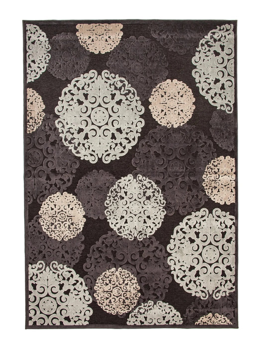 Dante Charcoal/Ivory/Lt. Blue Area Rug 8x10 Default -DTYStore