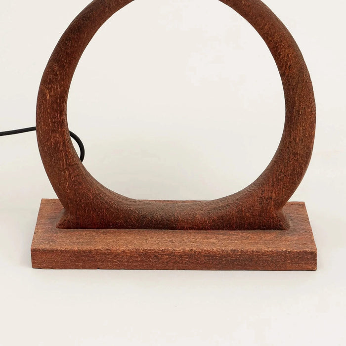 Decorative Table Lamp with Wooden Base For Living Room-Bedroom-Home Decor-Table Decor-15X10X21' Default -DTYStore