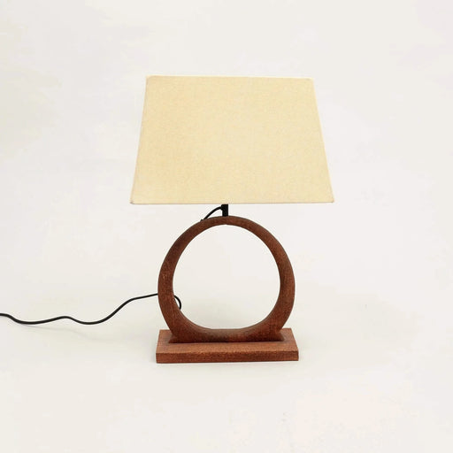 Decorative Table Lamp with Wooden Base For Living Room-Bedroom-Home Decor-Table Decor-15X10X21' Default -DTYStore