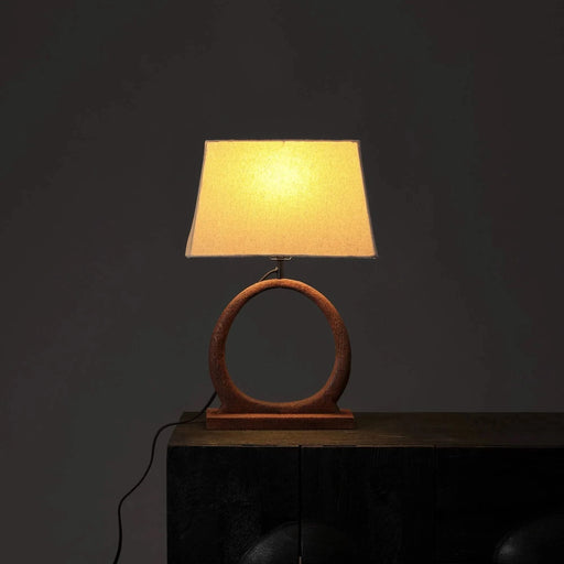 Decorative Table Lamp with Wooden Base For Living Room-Bedroom-Home Decor-Table Decor-15X10X21' Default -DTYStore