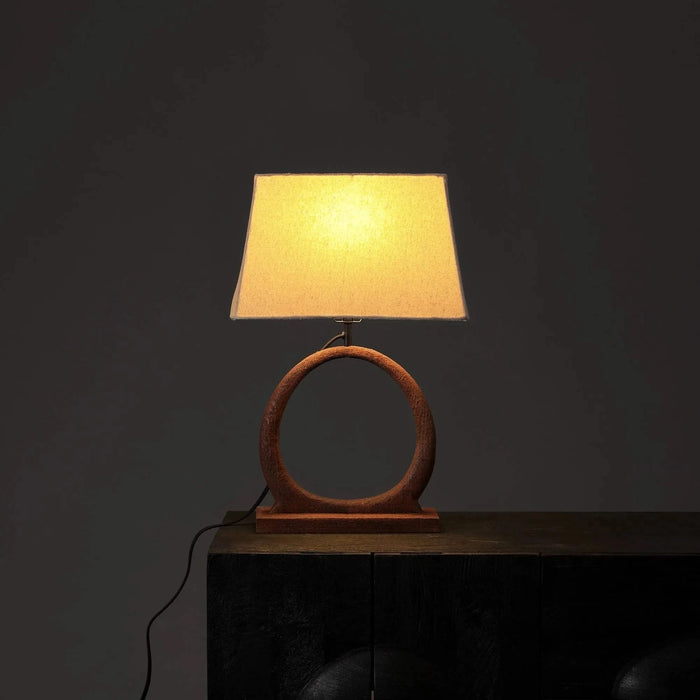 Decorative Table Lamp with Wooden Base For Living Room-Bedroom-Home Decor-Table Decor-15X10X21' Default -DTYStore