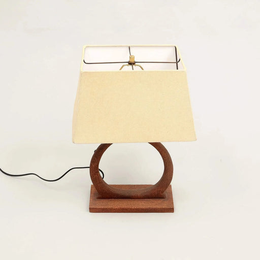 Decorative Table Lamp with Wooden Base For Living Room-Bedroom-Home Decor-Table Decor-15X10X21' Default -DTYStore
