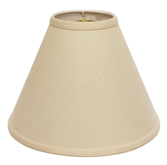 Deep Cone Hardback Lampshade with Washer Fitter, Beige Color Fabric Lampshade for Table Lamps, Natural Linen, 5' Top x 13' Bottom x 10' Height Default -DTYStore