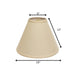 Deep Cone Hardback Lampshade with Washer Fitter, Beige Color Fabric Lampshade for Table Lamps, Natural Linen, 6' Top x 19' Bottom x 13' Height Default -DTYStore