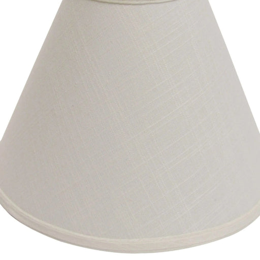 Deep Cone Hardback Lampshade with Washer Fitter, Off White Fabric Lampshade for Table Lamps, Natural Linen, 6' Top x 19' Bottom x 13' Height Default -DTYStore