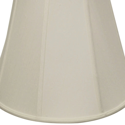 Deep Empire Softback Lampshade with Washer Fitter, White Natural Fabric Lampshade for Table Lamps, 9' Top x 18' Bottom x 13' Height Default -DTYStore