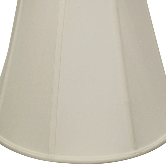 Deep Empire Softback Lampshade with Washer Fitter, White Natural Fabric Lampshade for Table Lamps, 9' Top x 18' Bottom x 13' Height Default -DTYStore