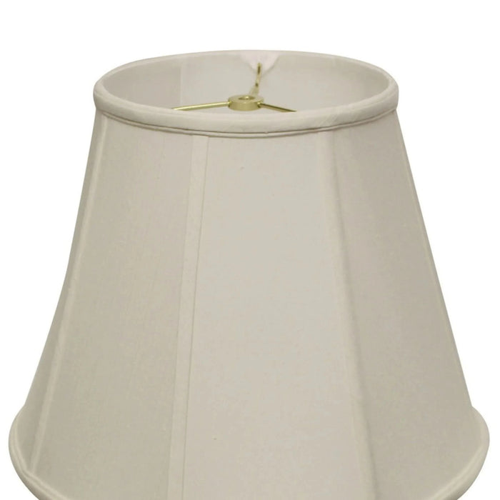 Deep Empire Softback Lampshade with Washer Fitter, White Natural Fabric Lampshade for Table Lamps, 9' Top x 18' Bottom x 13' Height Default -DTYStore