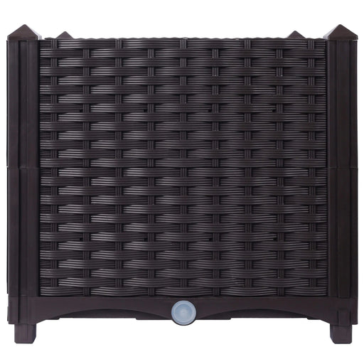 Deep Raised Garden Bed Plastic Planter Boxes for Vegetables Flowers Herbs and Succulents,Self-Watering Planter Box Raised Bed to Grow Flowers, Herbs & Vegetables, 15.7' L X 15.7' D X 14.7' H Default -DTYStore